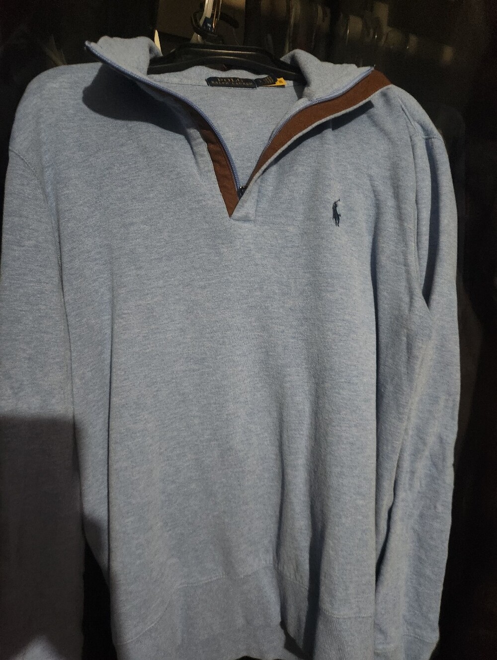 Polo Ralph Lauren Light Blue Quarter-Zip Pullover